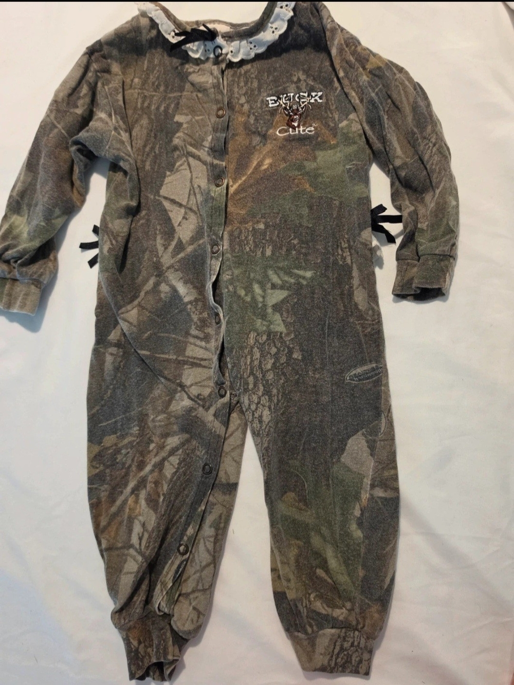 ​Vintage Jordan Lee Originals 18-24M Camo Buck Cute Romper Made in USA